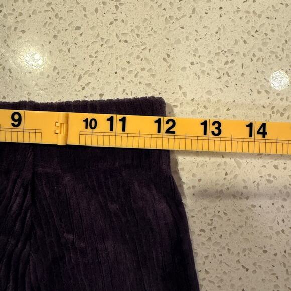 Free People Helen Midi Skirt Dark Purple Corduroy Velvet XS Whimsigoth Coquette - Picture 9 of 10